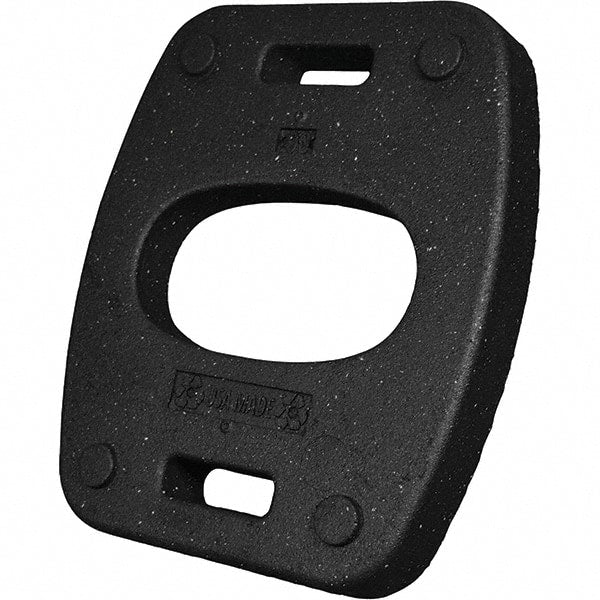 PRO-SAFE - 22" Wide x 2.6" High Recycled Rubber Vertical Panel Base - Exact Tooling