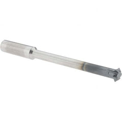 Accupro - 3/8° 3/8" Cut Diam, 1/8" Cut Width, 3/8" Shank, Solid Carbide Double-Angle Cutter - Exact Tooling