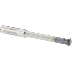 Accupro - 3/8° 3/8" Cut Diam, 1/8" Cut Width, 3/8" Shank, Solid Carbide Double-Angle Cutter - Exact Tooling