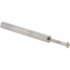 Accupro - ° 3mm Cut Diam, 0.059" Cut Width, 1/8" Shank, Solid Carbide Double-Angle Cutter - Exact Tooling