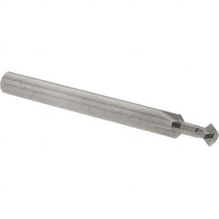 Accupro - 3/16° 3/16" Cut Diam, 0.093" Cut Width, 3/16" Shank, Solid Carbide Double-Angle Cutter - Exact Tooling