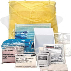 PRO-SAFE - 13 Piece, Bloodborne Pathogen Kit - 1-3/4" Wide x 8-1/4" Deep x 8-1/4" High, No Container Included - Refill Only - Exact Tooling