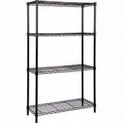 Quantum Storage - 4 Shelf Wire Shelving - Starter Unit - 18" Wide x 36" Deep x 54" High, - Exact Tooling