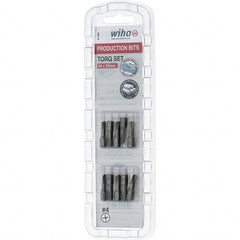 Wiha - 1/4" Drive, #4 Torq-Set Screwdriver Bit - 1" OAL - Exact Tooling