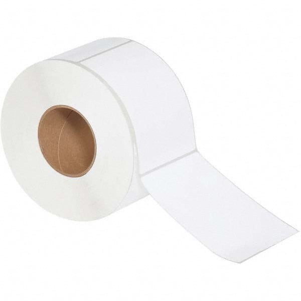 Value Collection - Pack of 4 Rolls, 1,000 Labels per Roll, 4" x 6" White Matte Coated Facestock Thermal Labels - Exact Tooling