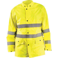 OccuNomix - Size S Hi-Viz Yellow Waterproof Jacket - Exact Tooling
