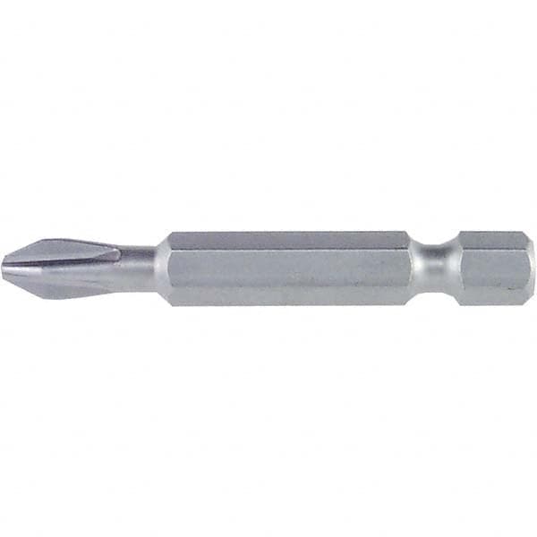 Wiha - #3 Power Bit - 1/4" Drive, 2" OAL - Exact Tooling