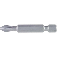 Wiha - #3 Power Bit - 1/4" Drive, 2" OAL - Exact Tooling