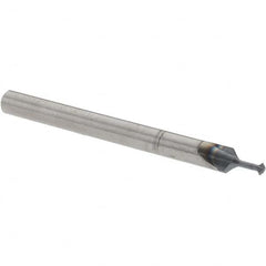 Accupro - 1/16° 1/16" Cut Diam, 0.031" Cut Width, 1/8" Shank, Solid Carbide Double-Angle Cutter - Exact Tooling