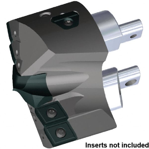 Kennametal - Series KSEM Plus, Head Connection FDS80, 82.55mm Max Diam Interchangeable Pilot Drill Head - KSEMP3400HPGM Pilot Drill, 34mm Pilot Drill Diam, 5 Nonpilot Inserts, 54.58mm Head Length - Exact Tooling