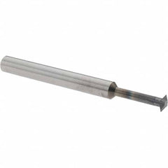 Accupro - 3/16° 3/16" Cut Diam, 0.055" Cut Width, 3/16" Shank, Solid Carbide Double-Angle Cutter - Exact Tooling