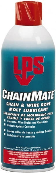 LPS - 16 oz Aerosol Extreme Temperature Chain & Cable Lubricant - Gray/Black, 0 to 300°F - Exact Tooling
