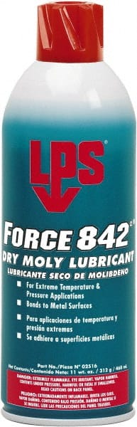LPS - 11 oz Aerosol Dry Film with Moly Lubricant - Dark Gray, 0°F to 842°F - Exact Tooling