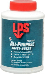 LPS - 0.5 Lb Can General Purpose Anti-Seize Lubricant - Molybdenum Disulfide, -65 to 1,800°F, Blue/Gray, Water Resistant - Exact Tooling