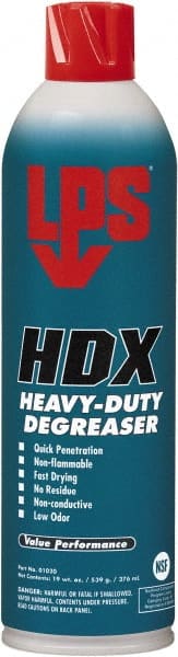 LPS - 20 oz Aerosol Cleaner/Degreaser - Aerosol, Unscented - Exact Tooling