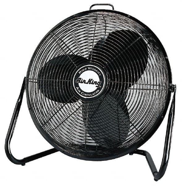 Air King - 20" Blade, 2,025, 2,650 & 3,625 CFM, Low Floor Stand Industrial Circulation Fan - Exact Tooling
