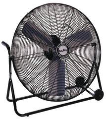 Air King - 30" Blade, 1/4 hp, 3,450, 6,000 & 7,650 CFM, Low Floor Stand Industrial Circulation Fan - Exact Tooling