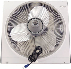 Air King - 20" Blade, 3,560 Max CFM, Window Fan - 1.8/3.2 Amps, 110 Volts, 3 Speed - Exact Tooling