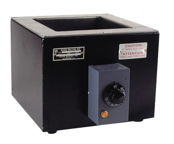WAAGE - 2 Lb, 2" Deep, 150 to 550°F, Dip Coat Pot - 4 x 8" Inside Dimension, 120 Volts, 800 Watts - Exact Tooling