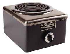 WAAGE - 10" Long x 8 Wide x 7" High, 230 Volt Hot Plate - 1 Burner, 1500 Watt, 7 Amps - Exact Tooling