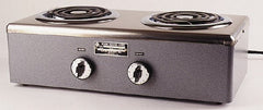 WAAGE - 20" Long x 10 Wide x 7" High, 115 Volt Hot Plate - 2 Burner, 1600 Watt, 14 Amps - Exact Tooling
