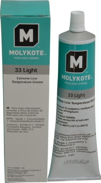 Dow Corning - 5.3 oz Tube Lithium Low Temperature Grease - Pink, Low Temperature, 400°F Max Temp, NLGIG 1, - Exact Tooling