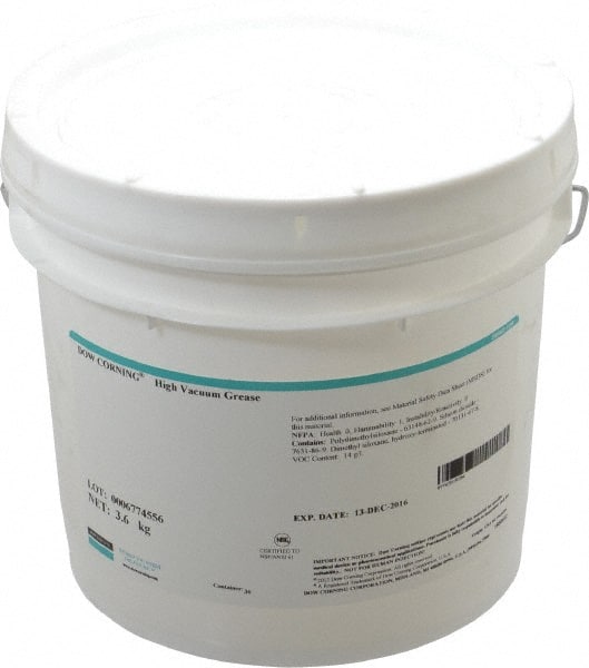 Dow Corning - 8 Lb Can Silicone General Purpose Grease - Translucent White/Gray, NLGIG 2, - Exact Tooling