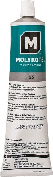 Dow Corning - 5.3 oz Tube Silicone General Purpose Grease - White, 347°F Max Temp, NLGIG 2, - Exact Tooling