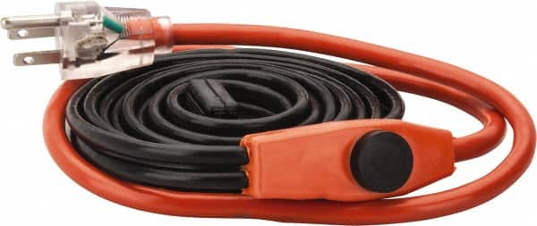 EasyHeat - 6' Long, Preassembled, Fixed Length, Fixed Wattage, Protection Heat Cable - 120 Input Volts, 42 Watts - Exact Tooling