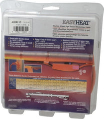EasyHeat - 15' Long, Preassembled, Fixed Length, Fixed Wattage, Protection Heat Cable - 120 Input Volts, 105 Watts - Exact Tooling