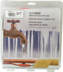 EasyHeat - 24' Long, Preassembled, Fixed Length, Fixed Wattage, Protection Heat Cable - 120 Input Volts, 168 Watts - Exact Tooling