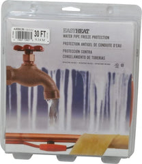 EasyHeat - 30' Long, Preassembled, Fixed Length, Fixed Wattage, Protection Heat Cable - 120 Input Volts, 210 Watts - Exact Tooling