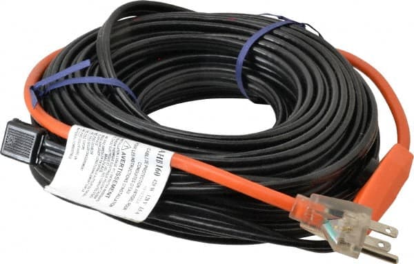 EasyHeat - 60' Long, Preassembled, Fixed Length, Fixed Wattage, Protection Heat Cable - 120 Input Volts, 420 Watts - Exact Tooling