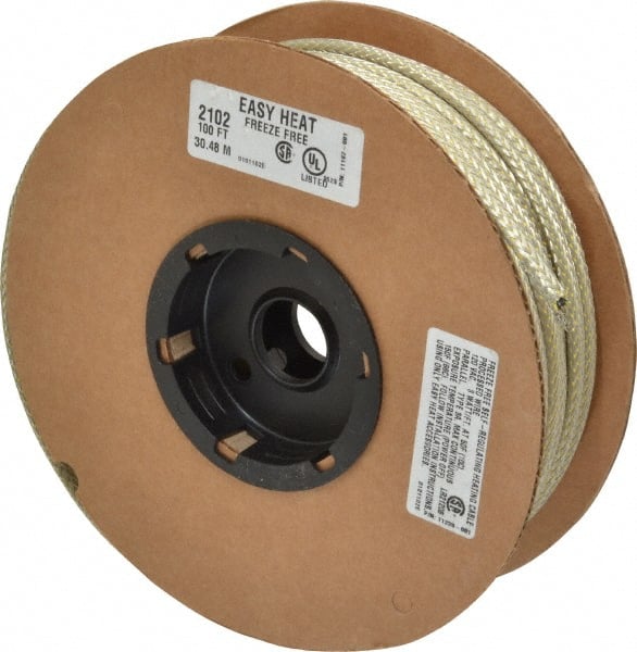 EasyHeat - 100' Long, 120 Input Volt, Easy Heat Self Regulating Residential Heat Protection Cable - 3 Watt - Exact Tooling