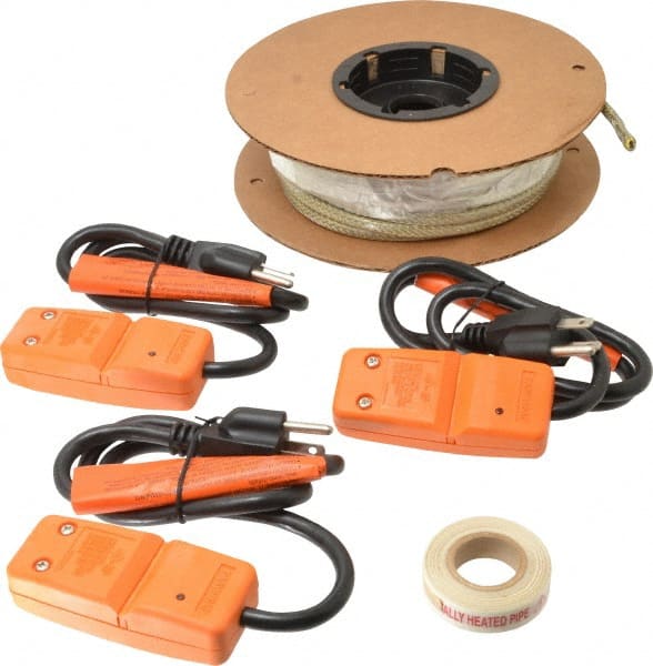 EasyHeat - 50' Long, 120 Input Volt, Easy Heat Self Regulating Residential Heat Protection Cable - 3 Watt - Exact Tooling