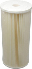 Pentair - 4-1/2" OD, 5µ, Cellulose Polyester Pleated Cartridge Filter - 9-3/4" Long, Reduces Sediments - Exact Tooling