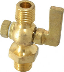 Conbraco - 1/4" Pipe, Lever Handle, MNPT x MNPT End Connection, Air Cock - 200 Max psi, Brass - Exact Tooling
