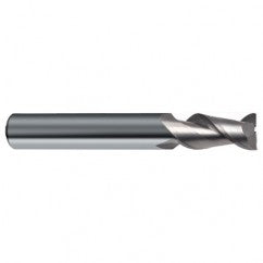 7/16" Dia. - 2-3/4" OAL - 45° Helix Bright Carbide End Mill - 2 FL - Exact Tooling