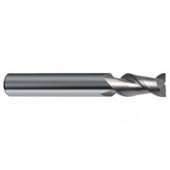 3/16" Dia. - 2" OAL - 45° Helix Bright Carbide End Mill - 2 FL - Exact Tooling