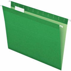 Pendaflex - 8-1/2 x 11", Letter Size, Bright Green, Hanging File Folder - 11 Point Stock, 1/5 Tab Cut Location - Exact Tooling