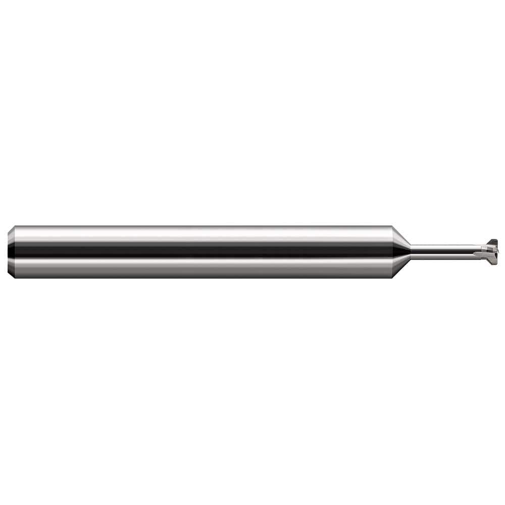 Harvey Tool - Thread Relief Cutters; Material: Solid Carbide ; Cutting Diameter (Inch): 0.193 ; Shank Diameter (Inch): 1/4 ; Flat Width (Decimal Inch): 0.0400 ; Overall Length (Inch): 2-1/2 - Exact Tooling