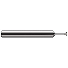 Harvey Tool - Thread Relief Cutters; Material: Solid Carbide ; Cutting Diameter (Inch): 0.102 ; Shank Diameter (Inch): 3/16 ; Flat Width (Decimal Inch): 0.0250 ; Overall Length (Inch): 2 - Exact Tooling
