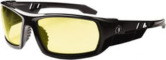 Ergodyne - Yellow Lenses, Framed Safety Glasses - Uncoated Lenses, Size Universal, Wrap Around - Exact Tooling