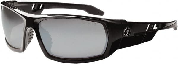 Ergodyne - Silver Lenses, Framed Safety Glasses - Uncoated Lenses, Size Universal, Wrap Around - Exact Tooling