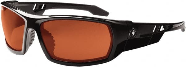 Ergodyne - Copper Lenses, Framed Polarized Glasses - Uncoated Lenses, Size Universal, Wrap Around - Exact Tooling