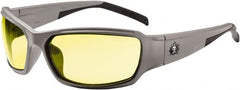 Ergodyne - Yellow Lenses, Framed Safety Glasses - Uncoated Lenses, Size Universal, Wrap Around - Exact Tooling