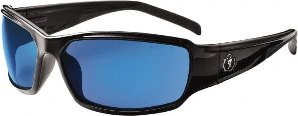 Ergodyne - Blue Lenses, Framed Safety Glasses - Uncoated Lenses, Size Universal, Wrap Around - Exact Tooling