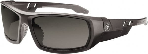 Ergodyne - Smoke Lenses, Framed Safety Glasses - Uncoated Lenses, Size Universal, Wrap Around - Exact Tooling