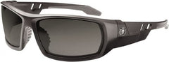 Ergodyne - Smoke Lenses, Framed Safety Glasses - Uncoated Lenses, Size Universal, Wrap Around - Exact Tooling
