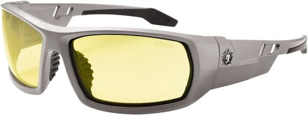 Ergodyne - Yellow Lenses, Framed Safety Glasses - Uncoated Lenses, Size Universal, Wrap Around - Exact Tooling